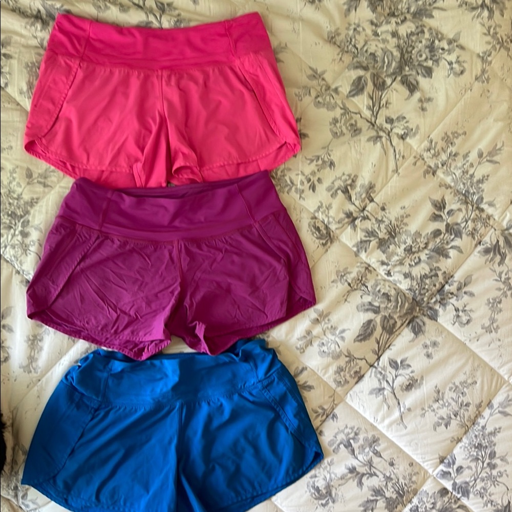 Set of Three lululemon 3.5 inch shorts